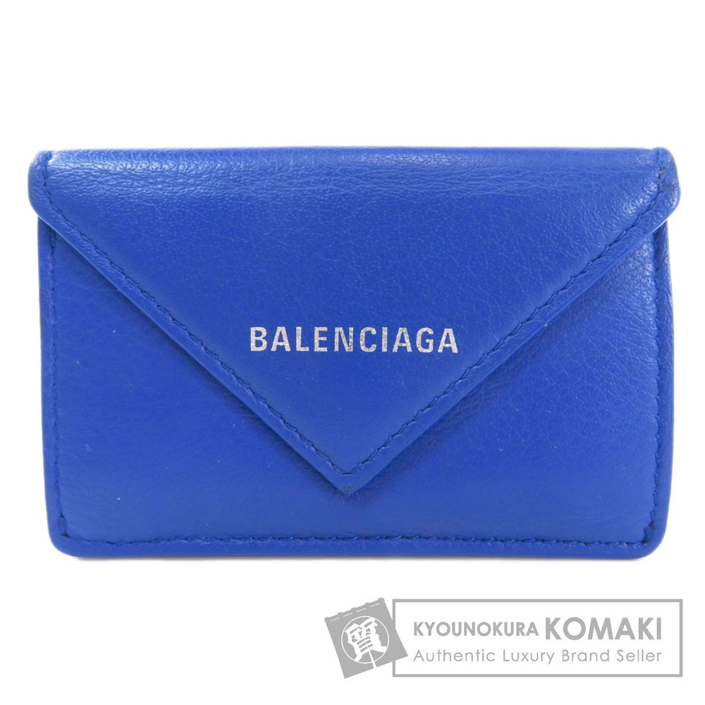 Balenciaga Paper Wallet Bi fold Wallet Leather